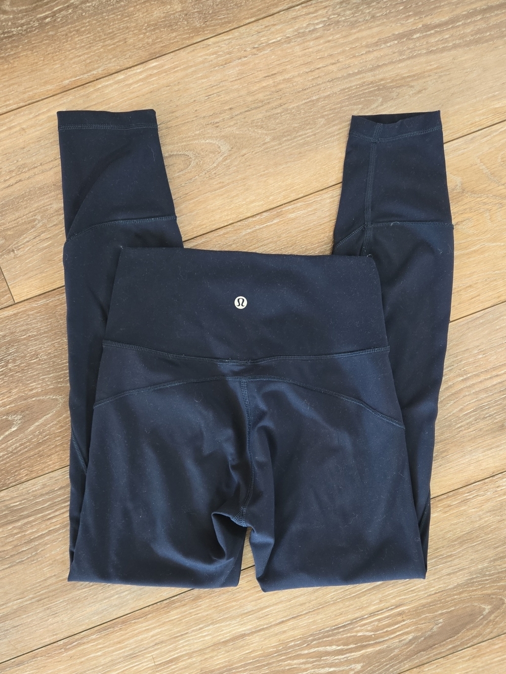 lululemon athletica Kids Black High-Waist Leggings with Luminous Logo